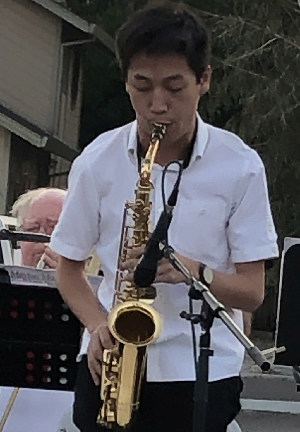 Photograph of Jake playing at Living the Good Life