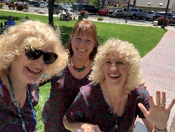 Photograph of Erika, Julie, and Cami